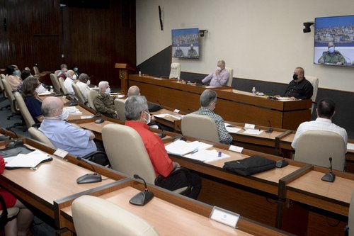 Reunión del Grupo Temporal de Trabajo para el enfrentamiento a la COVID19.
