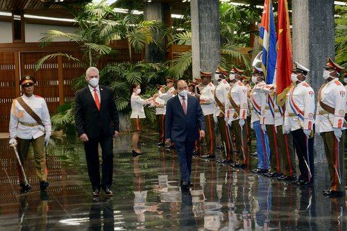 Recibió Díaz-Canel al Presidente de la República Socialista de Vietna