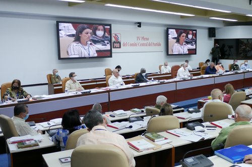 Presidido por su Primer Secretario, Miguel Díaz-Canel Bermúdez, sesiona el 4to. Pleno del Comité Central del Partido Comunista de Cuba.