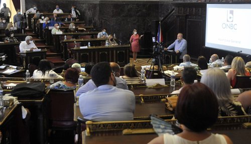 Presidió el Primer Ministro, Manuel Marreror Cruz, la Asamblea General de la Organización Nacional de Bufetes Colectivos.  (19/Mayo/2022)