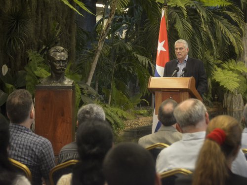 Palabras pronunciadas por Miguel Mario Díaz-Canel Bermúdez, ante la sociedad civil cubana excluida de la IX Cumbre de las Américas. (08/06/2022)