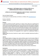 Enfoque y métodos para la innovación en la Administración Pública y Empresarial