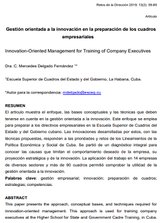 Gestión orientada a la innovación en la preparación de los cuadros empresariales
