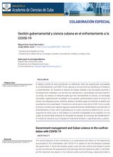 Gestión gubernamental y ciencia cubana en el enfrentamiento a la  COVID-19