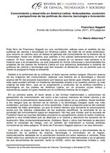Conocimiento y desarrollo en América Latina: Antecedentes, evolución y perspectivas de las políticas de ciencia, tecnología e innovación