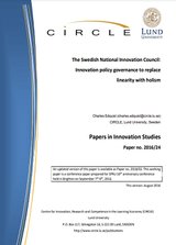 The Swedish National Innovation Council:  Innovation policy governance to replace  linearity with holism