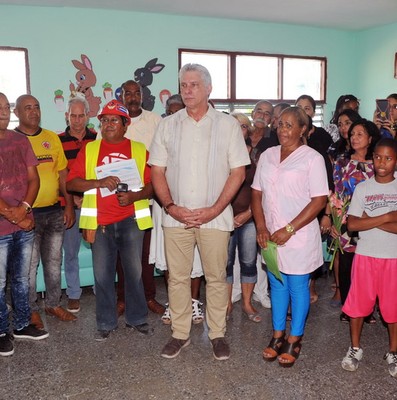 Recorrido por zonas afectadas por el tornado en los municipios Guanabacoa y Regla