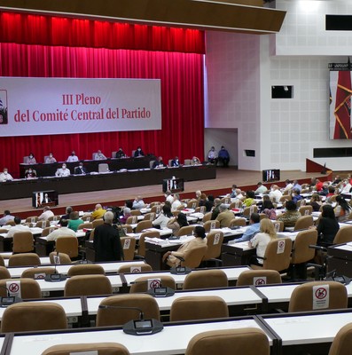 Jornada de clausura del III Pleno del Comité Central del PCC