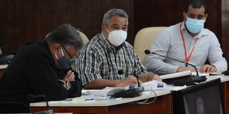 Reunión de Trabajo del Ministerio del Trabajo y Seguridad Social (MTSS), en el Palacio de la Revolución.   5 de marzo 2021   -   Fotos: Estudios Revolución