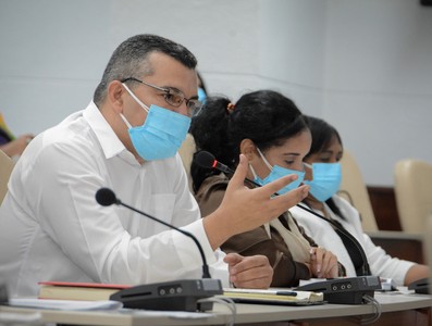 Reunión de Trabajo del Ministerio del Trabajo y Seguridad Social (MTSS), en el Palacio de la Revolución.   5 de marzo 2021   -   Fotos: Estudios Revolución