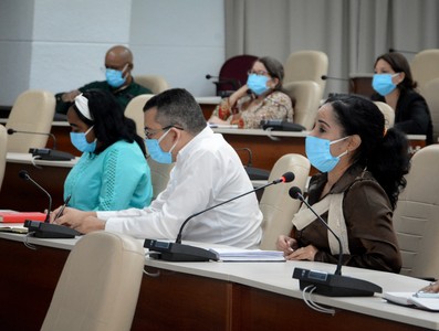 Reunión de Trabajo del Ministerio del Trabajo y Seguridad Social (MTSS), en el Palacio de la Revolución.   5 de marzo 2021   -   Fotos: Estudios Revolución