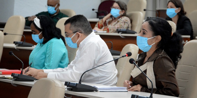 Reunión de Trabajo del Ministerio del Trabajo y Seguridad Social (MTSS), en el Palacio de la Revolución.   5 de marzo 2021   -   Fotos: Estudios Revolución
