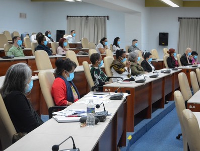 Reunión de Trabajo del Ministerio del Trabajo y Seguridad Social (MTSS), en el Palacio de la Revolución.   5 de marzo 2021   -   Fotos: Estudios Revolución