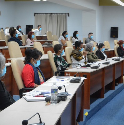 Reunión de Trabajo del Ministerio del Trabajo y Seguridad Social (MTSS), en el Palacio de la Revolución.   5 de marzo 2021   -   Fotos: Estudios Revolución