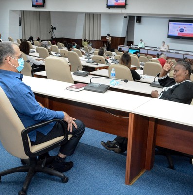 Reunión de Trabajo del Ministerio del Trabajo y Seguridad Social (MTSS), en el Palacio de la Revolución.   5 de marzo 2021   -   Fotos: Estudios Revolución