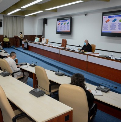 Reunión de Trabajo del Ministerio del Trabajo y Seguridad Social (MTSS), en el Palacio de la Revolución.   5 de marzo 2021   -   Fotos: Estudios Revolución
