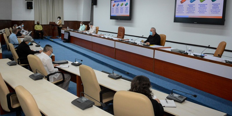 Reunión de Trabajo del Ministerio del Trabajo y Seguridad Social (MTSS), en el Palacio de la Revolución.   5 de marzo 2021   -   Fotos: Estudios Revolución