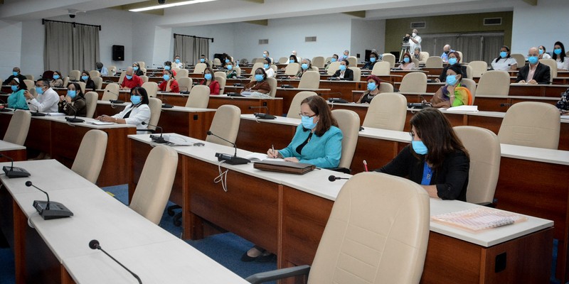 Reunión de Trabajo del Ministerio del Trabajo y Seguridad Social (MTSS), en el Palacio de la Revolución.   5 de marzo 2021   -   Fotos: Estudios Revolución