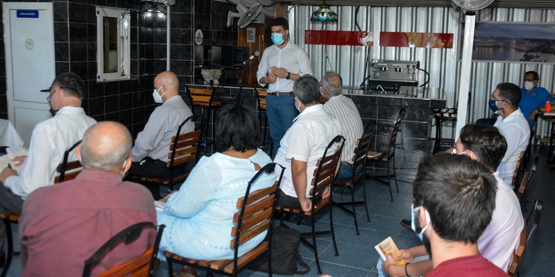 Encuentro del Presidente y Primer Secretario del partido Comunista de Cuba Miguel Díaz-Canel, con especialistas y estudiantes de ciencias económicas en la sede de la ANEC.