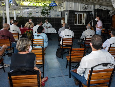 Encuentro del Presidente y Primer Secretario del partido Comunista de Cuba Miguel Díaz-Canel, con especialistas y estudiantes de ciencias económicas en la sede de la ANEC.