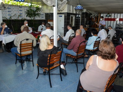 Encuentro del Presidente y Primer Secretario del partido Comunista de Cuba Miguel Díaz-Canel, con especialistas y estudiantes de ciencias económicas en la sede de la ANEC.