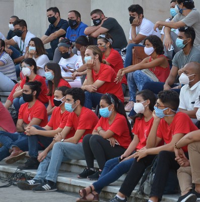 Intercambia el Presidente Díaz-Canel con jóvenes de diversos sectores de la economía y la sociedad en la Universidad de la Habana. Fotos: Estudios Revolución