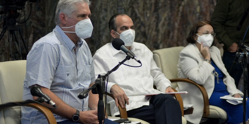 Diálogo del Presidente de la República Miguel Díaz-Canel con miembros del Consejo de Iglesias de Cuba y líderes ecuménicos del país. Foto: Estudios Revolución