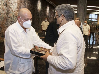 Diálogo del Presidente de la República Miguel Díaz-Canel con miembros del Consejo de Iglesias de Cuba y líderes ecuménicos del país. Foto: Estudios Revolución