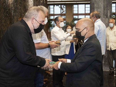 Diálogo del Presidente de la República Miguel Díaz-Canel con miembros del Consejo de Iglesias de Cuba y líderes ecuménicos del país. Foto: Estudios Revolución