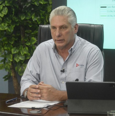Comparecencia en Televisión Nacional del Presidente Díaz-Canel sobre situacion electroenergética.