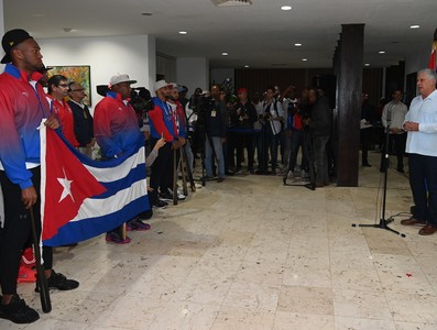 Recibimiento del Equipo Cuba #TeamAsere
