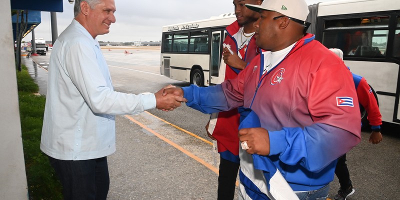 Recibimiento del Equipo Cuba #TeamAsere