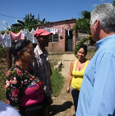 Recorrido Presidente por zonas afectadas en Camagüey y Granma