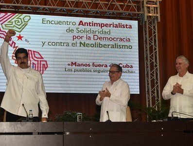 Clausura del Encuentro antiimperialista de solidaridad, por la democracia y contra el neoliberalismo