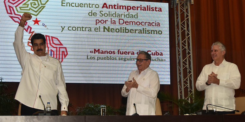 Clausura del Encuentro antiimperialista de solidaridad, por la democracia y contra el neoliberalismo