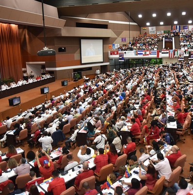 Clausura del Encuentro antiimperialista de solidaridad, por la democracia y contra el neoliberalismo