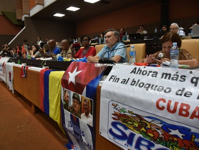 Clausura del Encuentro antiimperialista de solidaridad, por la democracia y contra el neoliberalismo