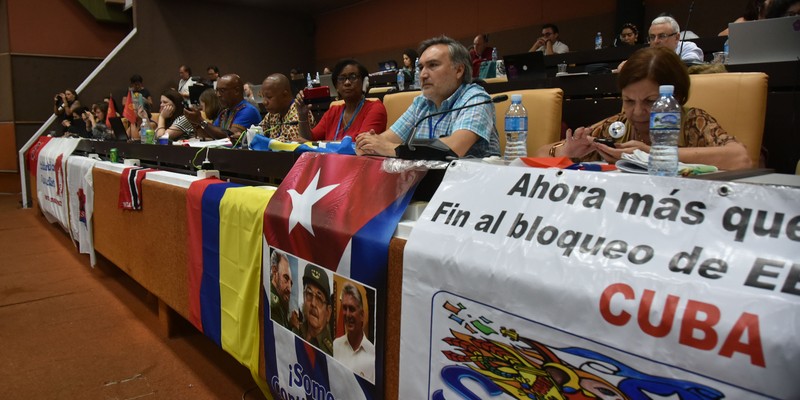 Clausura del Encuentro antiimperialista de solidaridad, por la democracia y contra el neoliberalismo