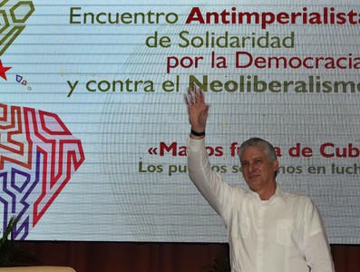 Clausura del Encuentro antiimperialista de solidaridad, por la democracia y contra el neoliberalismo