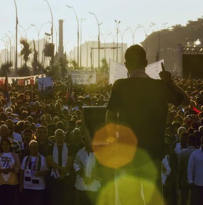 Abrazos de cien mil habaneros para Palestina