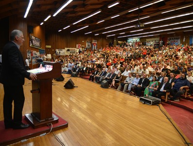 Visita Díaz-Canel a la Argentina