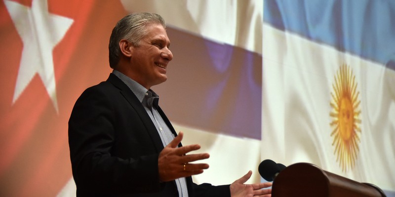 Visita Díaz-Canel a la Argentina