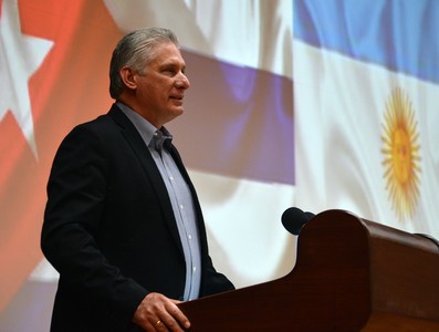 Visita Díaz-Canel a la Argentina