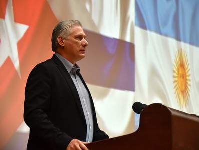 Visita Díaz-Canel a la Argentina