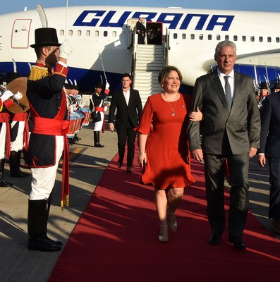 Visita Díaz-Canel a la Argentina