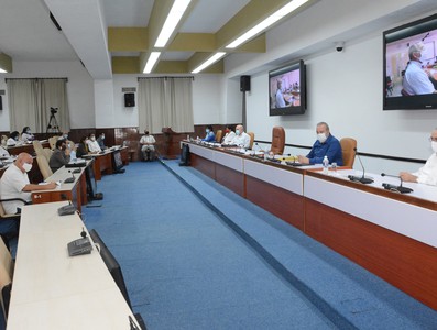 Reunión de Trabajo del Ministerio de Educación Superior (MES), en el Palacio de la Revolución.   26 de marzo 2021   -   Fotos: Estudios Revolución