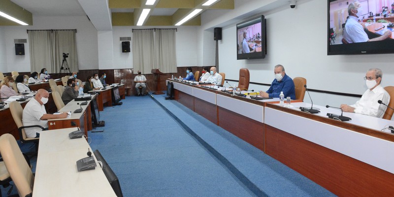 Reunión de Trabajo del Ministerio de Educación Superior (MES), en el Palacio de la Revolución.   26 de marzo 2021   -   Fotos: Estudios Revolución