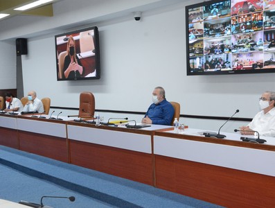 Reunión de Trabajo del Ministerio de Educación Superior (MES), en el Palacio de la Revolución.   26 de marzo 2021   -   Fotos: Estudios Revolución