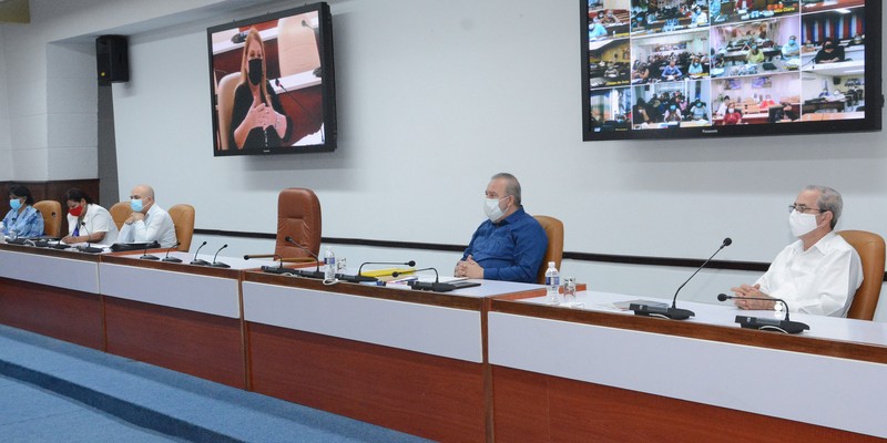 Reunión de Trabajo del Ministerio de Educación Superior (MES), en el Palacio de la Revolución.   26 de marzo 2021   -   Fotos: Estudios Revolución