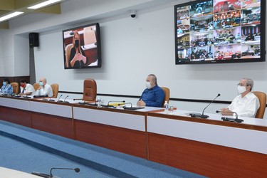 Reunión de Trabajo del Ministerio de Educación Superior (MES), en el Palacio de la Revolución.   26 de marzo 2021   -   Fotos: Estudios Revolución 12